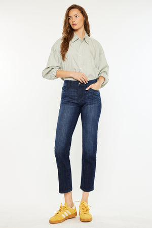 Kancan - Delvey Mid Rise Boyfriend Jeans - Essential, KC20080D - SaltTree