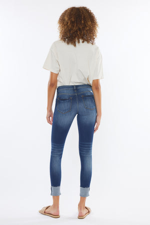 Kancan - Women's Low Rise Super Skinny Jeans - Distressed - KC8245-NV - SaltTree