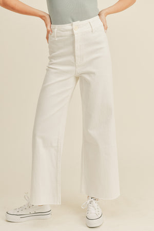 Miou Muse - Straight Wide Leg Denim Pants - MMP623 - SaltTree