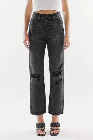 Kancan - Lynne Ultra High Rise Straight Jeans - kc6387dgop - SaltTree