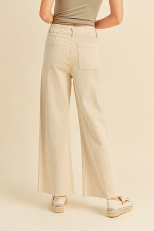 Miou Muse - Straight Wide Leg Denim Pants - MMP623 - SaltTree