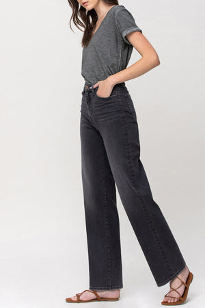Flying Monkey - Close To You - Super High Rise Slim Wide Jeans - Y3310 - SaltTree