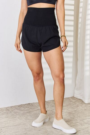 Zenana Full Size High Waist Tummy Control Shorts - SaltTree