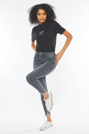 Kancan - Esther High Rise Ankle Skinny Jeans - KC7274LG - SaltTree