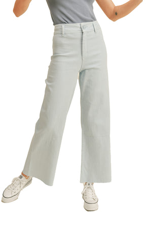 Miou Muse - Straight Wide Leg Denim Pants - MMP623 - SaltTree