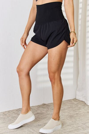 Zenana Full Size High Waist Tummy Control Shorts - SaltTree