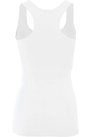 Bozzolo Women's Basic Cotton Spandex Racerback Solid Plain Fitted Tank Top -RT1777 - SaltTree