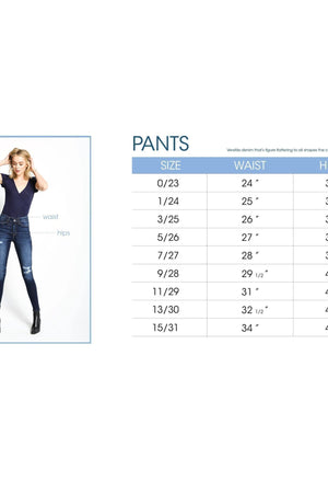 Kancan USA Women's Stretchy Five Pocket Distressed High Waist Jeans-SaltTree