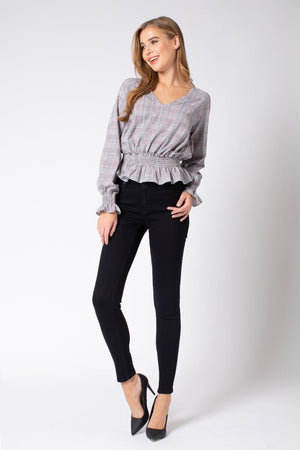 Kan Can Women's Mid Rise Super Skinny Jeans - Basic - KC7085-SaltTree