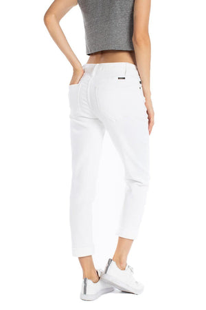 Kancan USA Women's Dark Wash Five Pocket Button Fly High Waist Denim Jeans-SaltTree