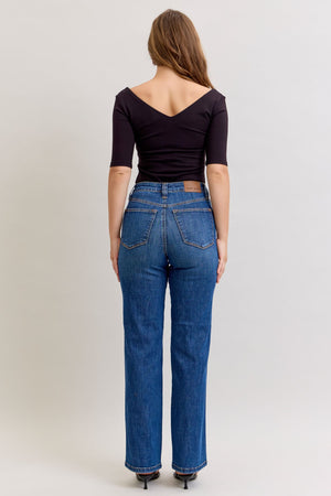 Judy Blue - High Rise Tummy Control Straight Jeans - 881000