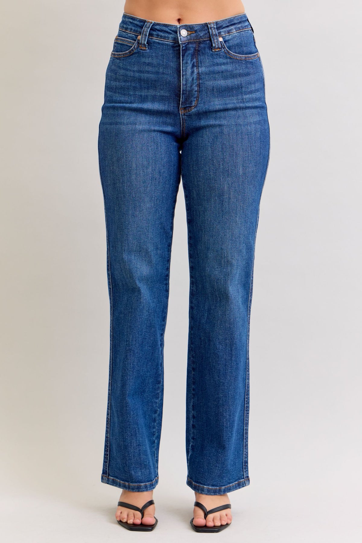 Judy Blue - High Rise Tummy Control Straight Jeans - 881000 - SaltTree