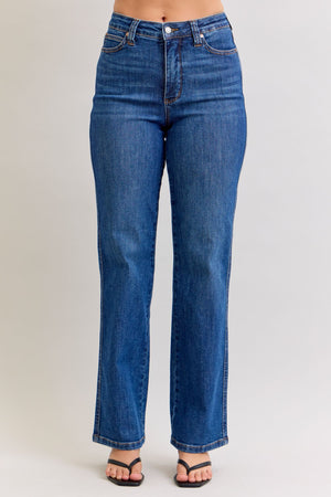 Judy Blue - High Rise Tummy Control Straight Jeans - 881000