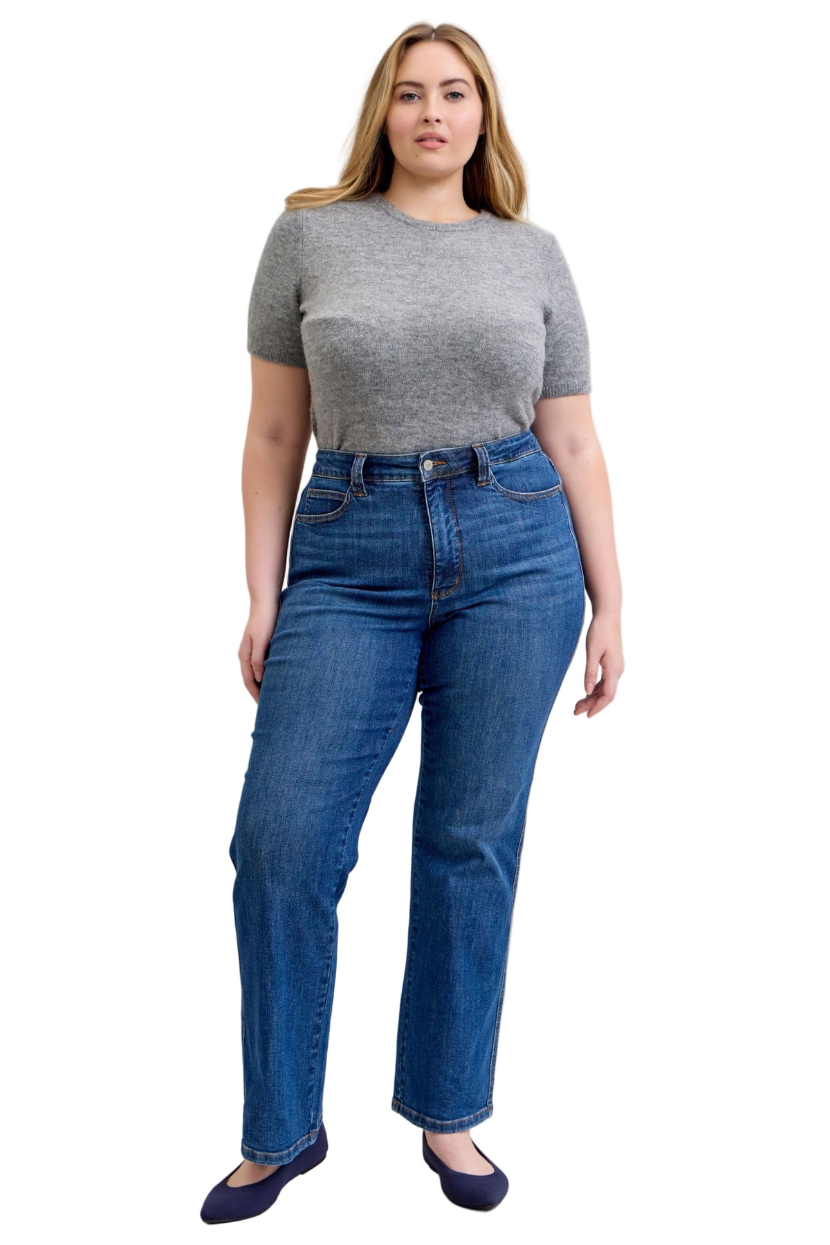 Judy Blue - High Rise Tummy Control Straight Jeans - 881000 - SaltTree
