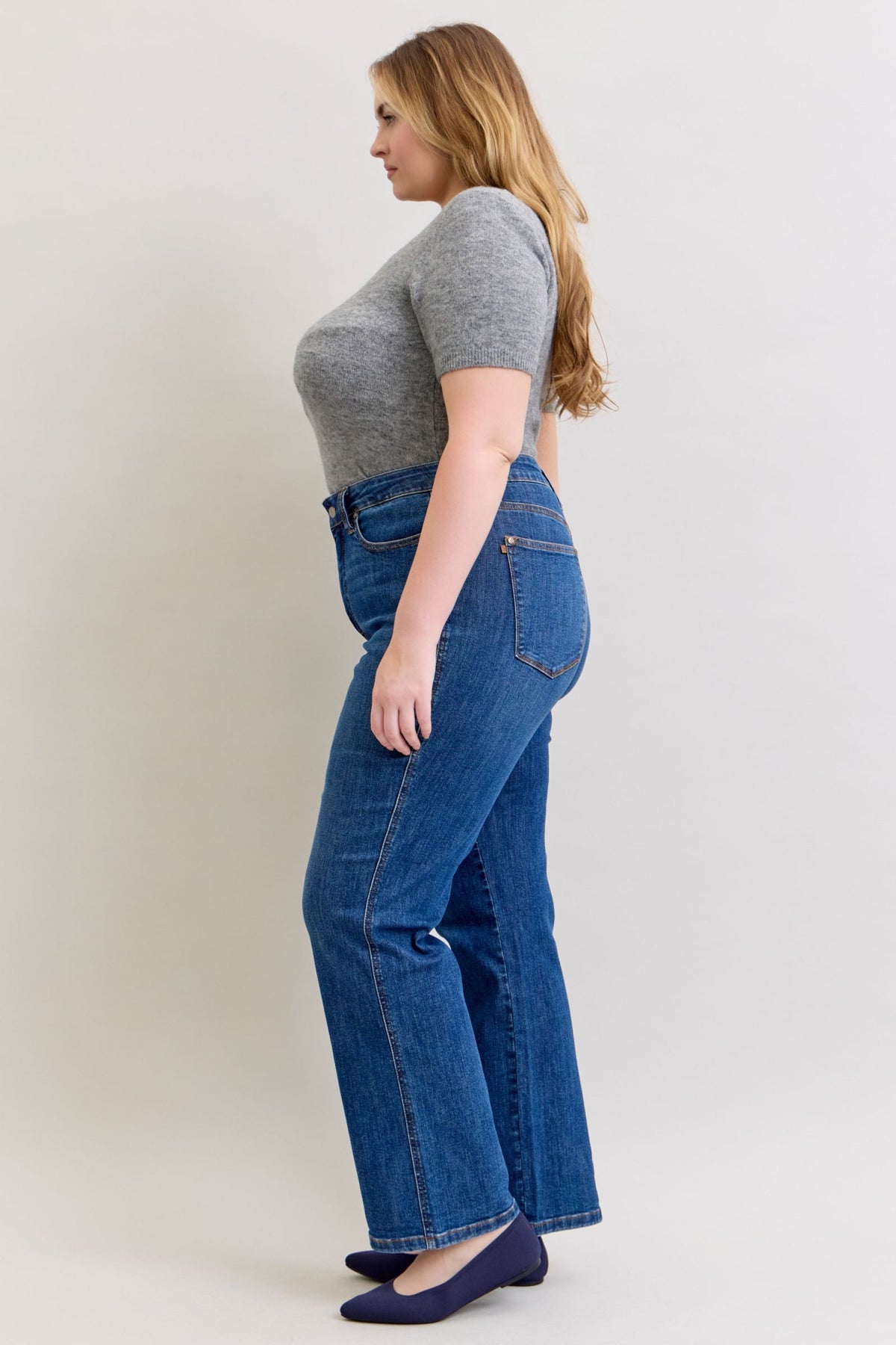 Judy Blue - High Rise Tummy Control Straight Jeans - 881000 - SaltTree