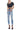 Kancan - Women's Mid-Rise Ankle Skinny Jeans with Destruction Detailing & Frayed Hem - kc7103m-SaltTree
