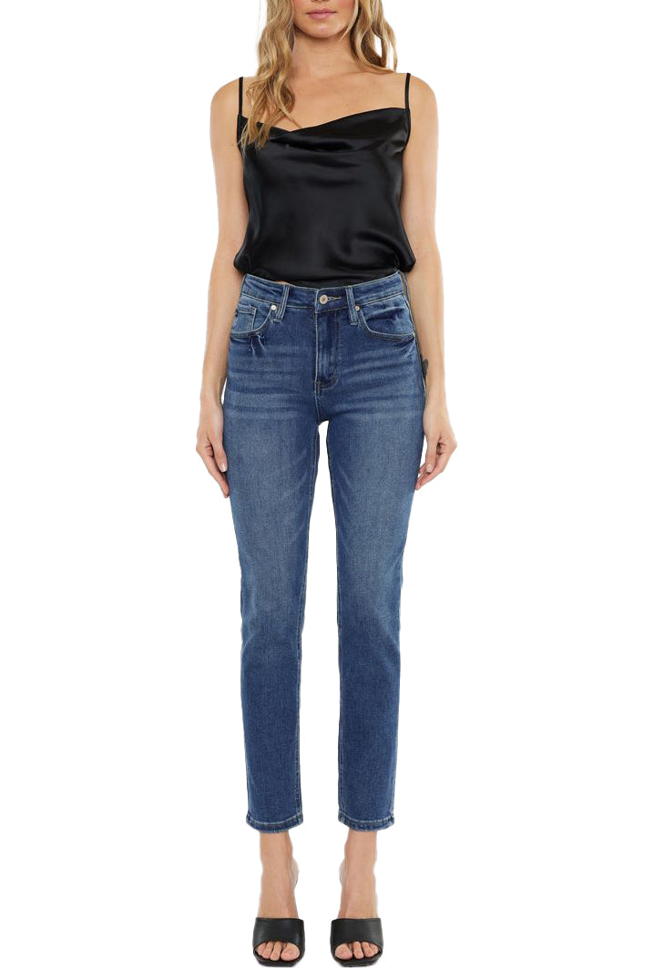 Kancan - Adaline High Rise Slim Straight Jeans - kc11252 - SaltTree