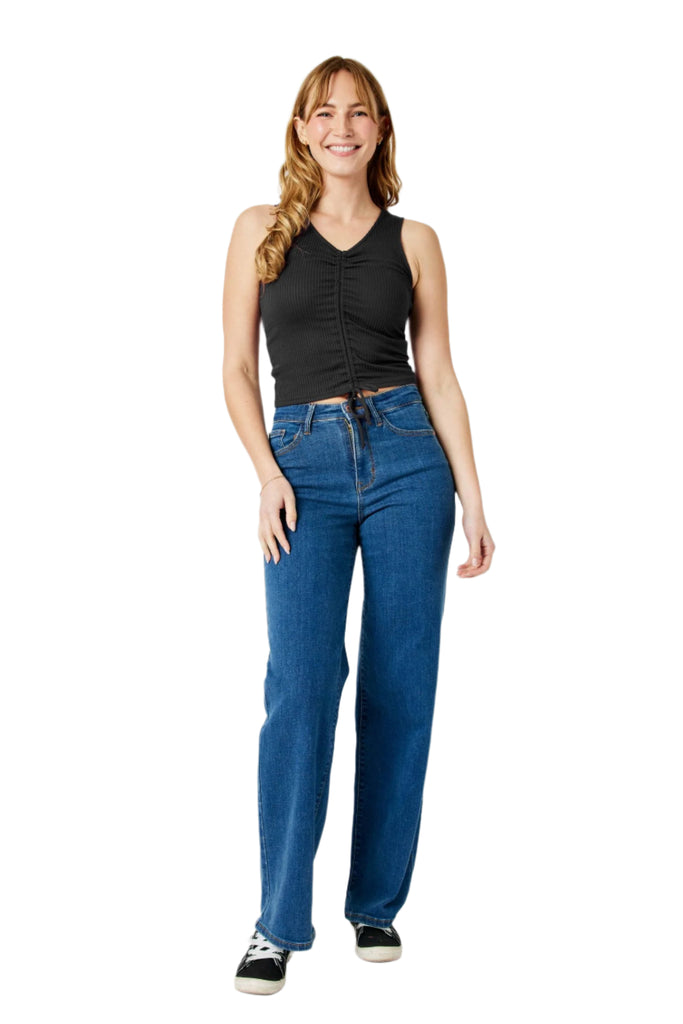 Judy Blue Full Size High Rise Straight Jeans - 82553TD