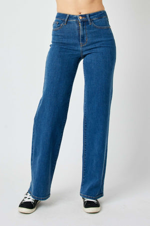 Judy Blue Full Size High Rise Straight Jeans - 82553TD