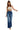 Cello Jeans - Super High Double Waist Band Flare Jeans (33" Inseam) - AM39178DK-SaltTree