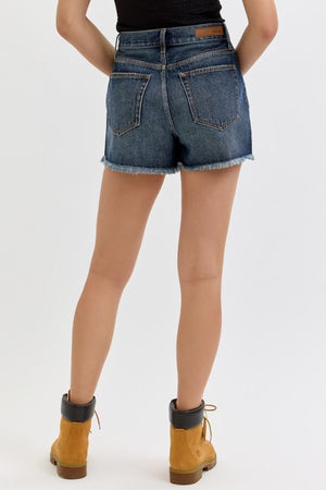 Cello Jeans - High Rise Mom Shorts (3" Inseam) - AM49288DKD-SaltTree