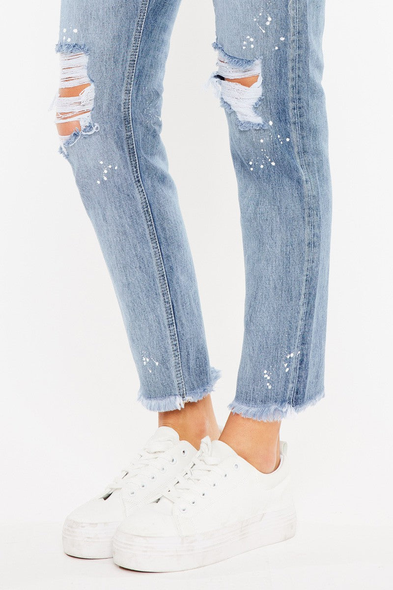 Kancan - Oceana High Rise Slim Straight Jeans - KC8708M - SaltTree