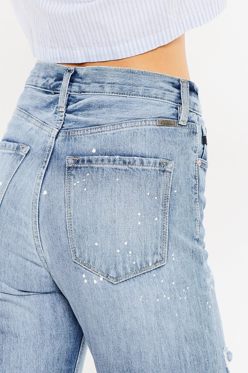 Kancan - Oceana High Rise Slim Straight Jeans - KC8708M - SaltTree