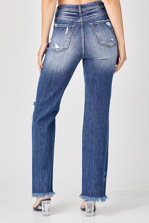 Risen Jeans - High Rise Straight Jean - RDP5081 - SaltTree