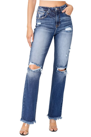 Risen Jeans - High Rise Straight Jean - RDP5081 - SaltTree