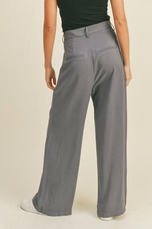 Miou Muse - High Waisted Wide Leg Trousers - MMP1609