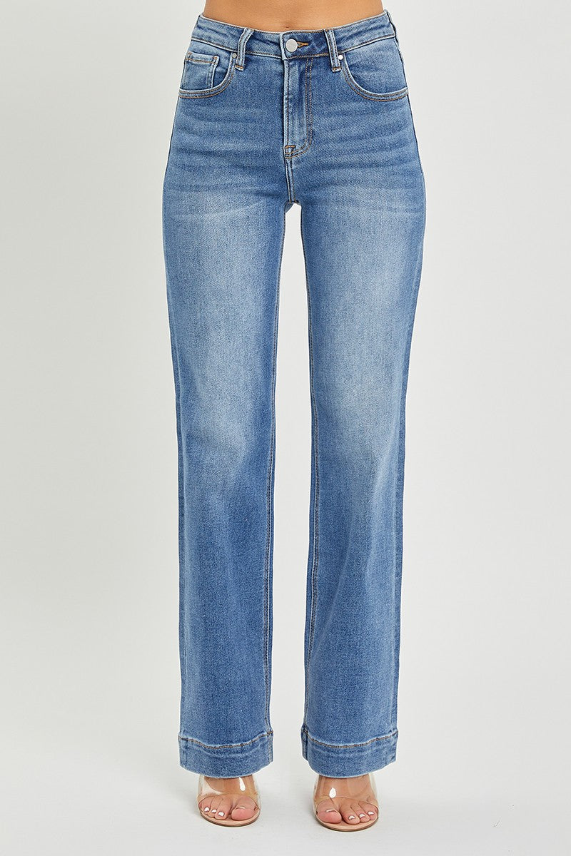 Risen Jeans - High Rise Straight Jeans - RDP5444 - SaltTree