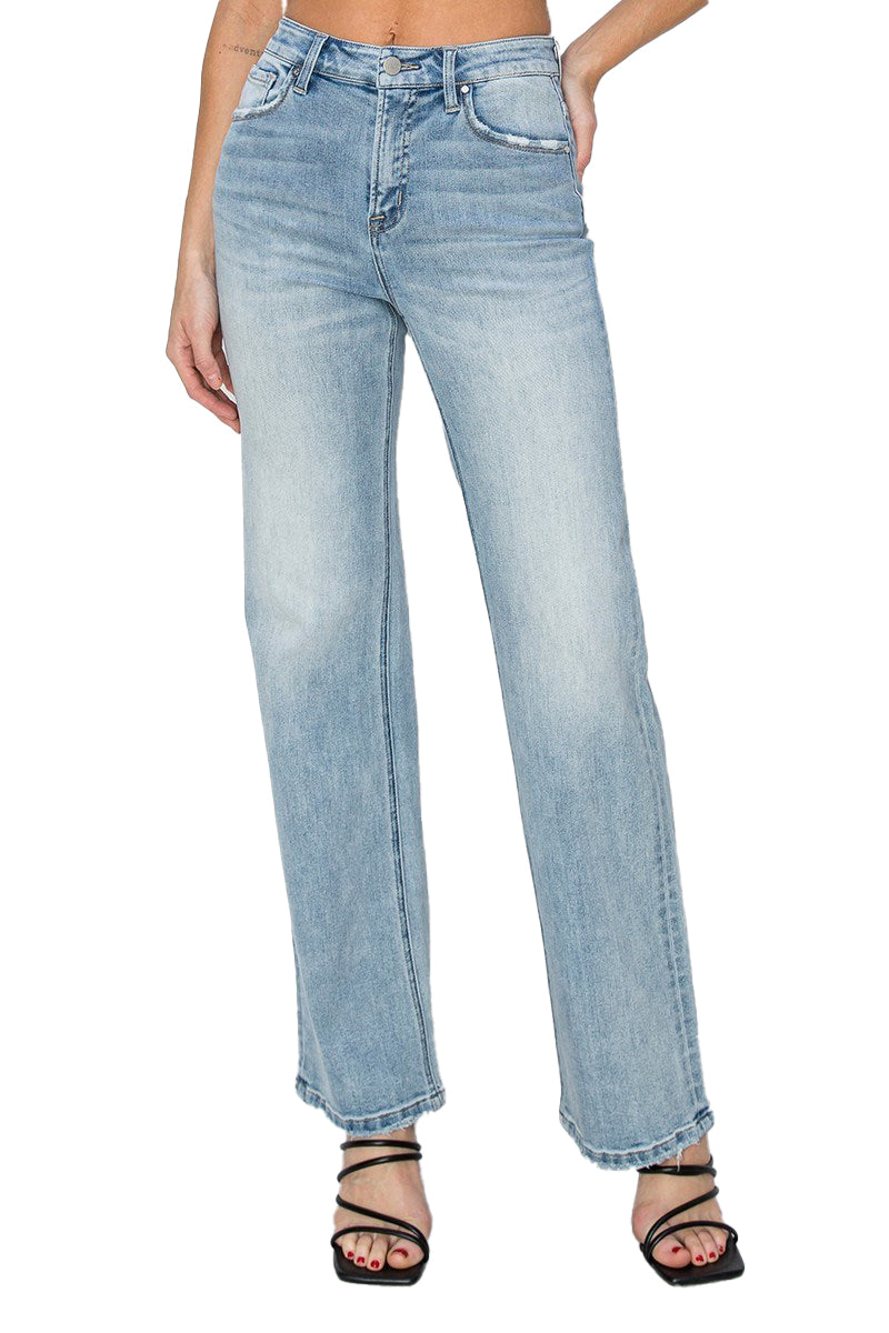 Risen Jeans - High Rise Straight Jeans - RDP5784 - SaltTree