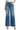 Flying Monkey - High Rise Distressed Wide Leg Jeans With Knee Slit (32" Long Inseam) - F5684 - Final Sale-SaltTree