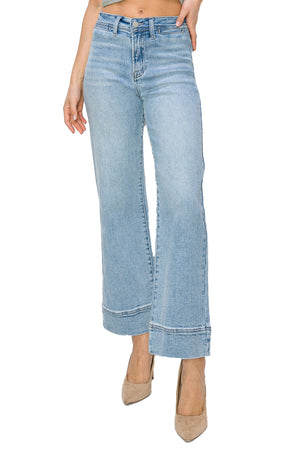 Risen Jeans - High Rise Wide Jeans - RDP5620 - SaltTree