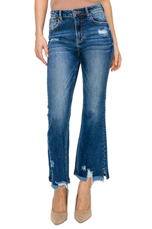 Risen Jeans - High Rise Ankle Flare Jeans - RDP5735