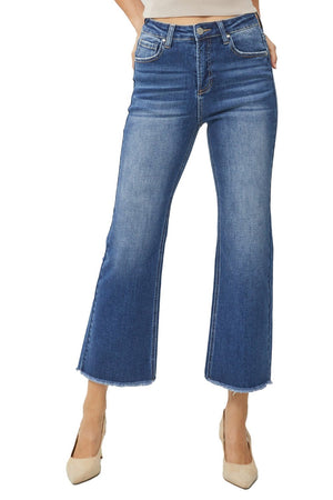 Risen jeans - High Risen Ankle Wide Straight Jeans - RDP5572 - SaltTree