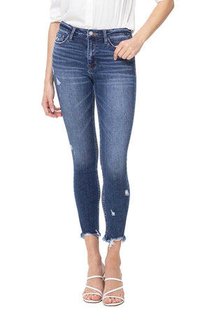 Flying Monkey - High Rise Crop Skinny Jeans - F5238 - SaltTree