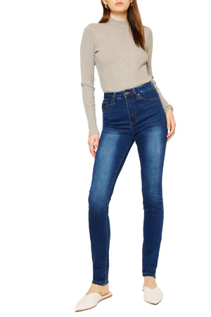 Kancan - Women's Super High Rise Super Skinny Jeans - Basic - KC5002 ST - SaltTree