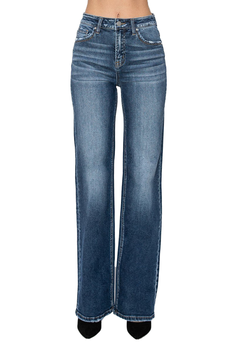 Risen Jeans - High Rise Straight Jeans - RDP5784 - SaltTree
