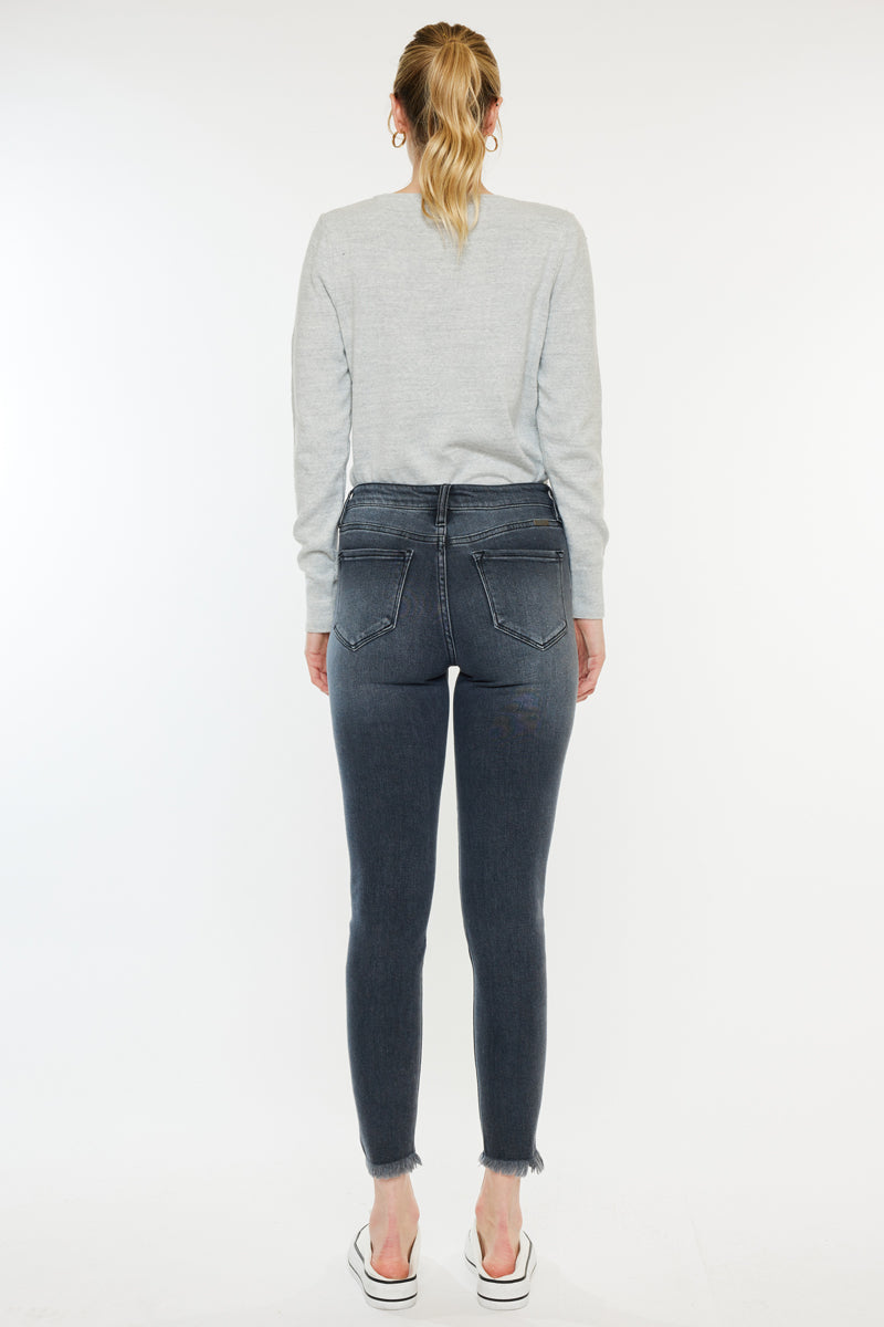Kancan - ESTHER HIGH RISE ANKLE SKINNY JEANS - KC7274LG -ST - SaltTree