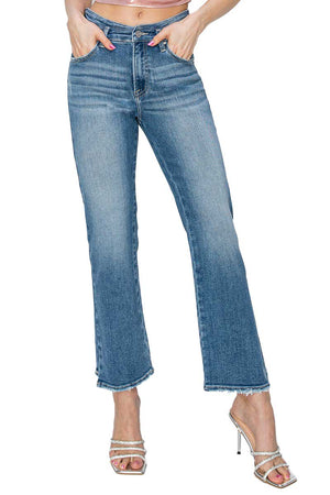 Risen Jeans - High Rise Slim Straight Jeans - RDP5647 - SaltTree