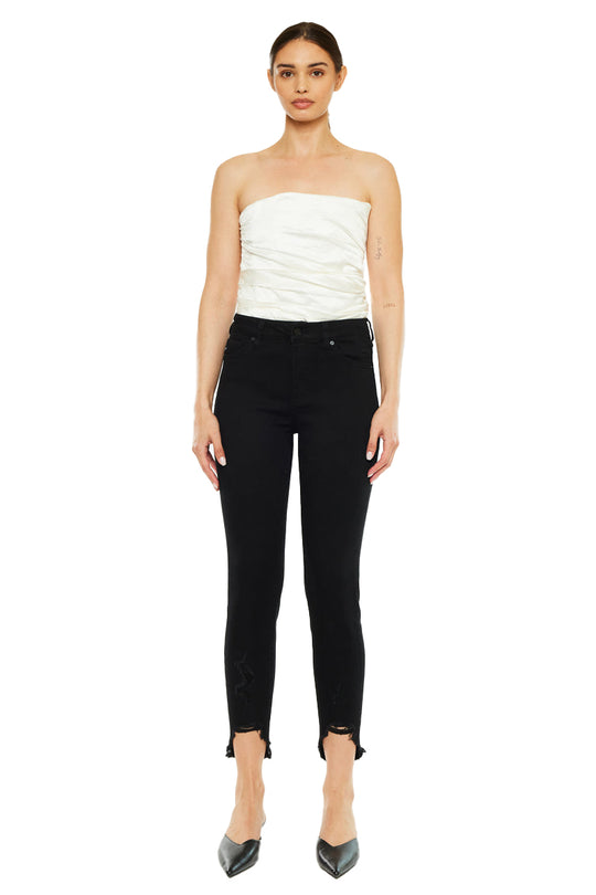 Kancan - Women's High Rise Ankle Skinny Jeans - kc8395