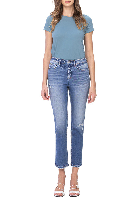 Flying Monkey - Excellent - High Rise Slim Straight Jeans - F5213