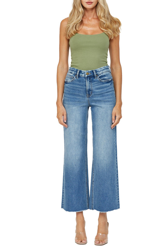 Mica Denim - Festival Stretch Super High Rise Wide Leg Jean - MDE-W182