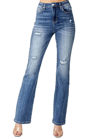 Risen Jeans - Vintage Washed Long Straight Leg Jeans - RDP5369