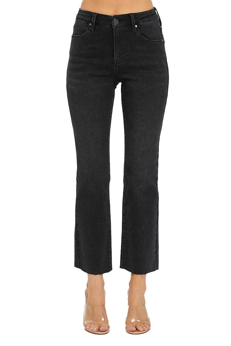 Risen Jeans - Mid Rise Straight Raw Edge Jeans - RDP5203 - SaltTree