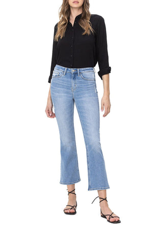Flying Monkey - High Rise Crop Flare Jeans - F5203A