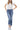 Flying Monkey - Mid-Rise Crop Slim Straight Jeans with Frayed Step Hem (27 1/4" Inseam) - F5210-SaltTree
