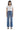 Mica Denim - High Rise Wide Leg Jeans with Distressed Hem (28" Inseam) - MDP-W3218-SaltTree