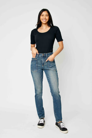 Judy Blue Full Size High Waist Skinny Jeans - 88687TD